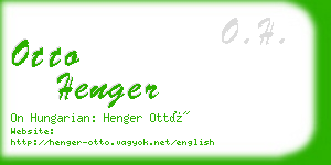 otto henger business card